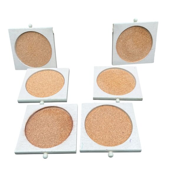 Vintage Wood Fish House Naples Florida 6 Coasters Complete Set Nautical Beachy - Picture 12 of 13